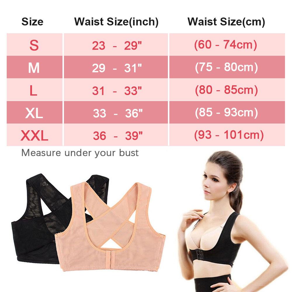 Back Posture Support Bra Size Measurement