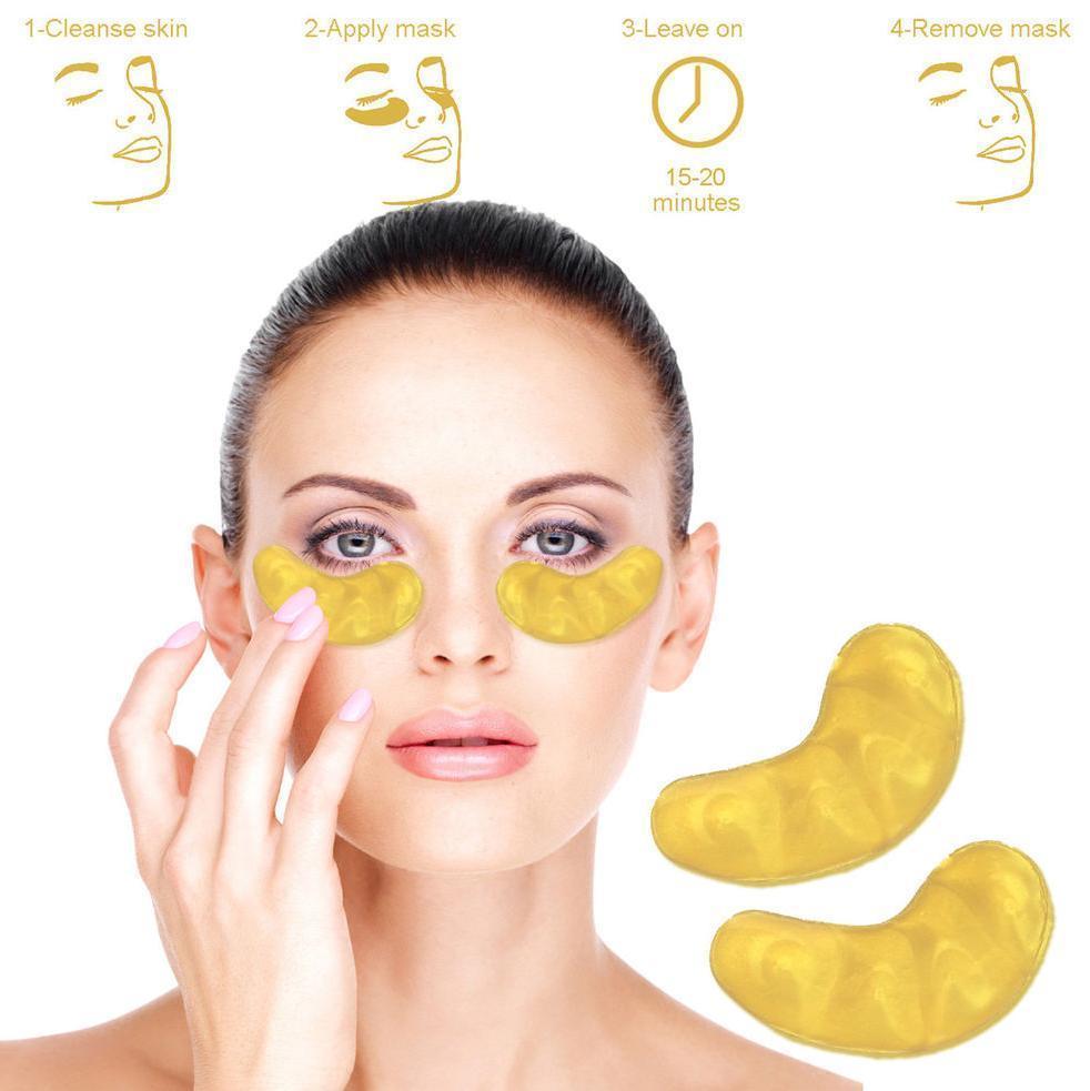 15 Pairs 24k Gold Collagen Eye Mask For Anti-aging And Eye Bags Reduction