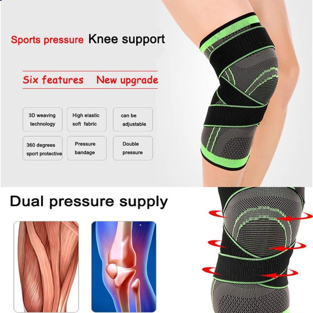 3D Pressurized Fitness Running Cycling Knee Support Braces 