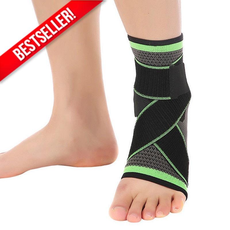 3D Weaving Technology Ankle Brace Protector Green