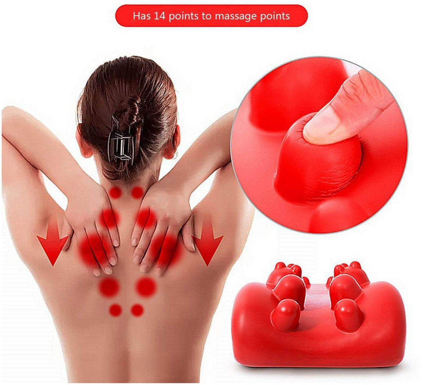 Does Japanese Style Shiatsu Spinal Neck Back Cervical Pillow Works