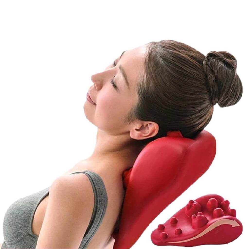 How To Use Japanese Style Shiatsu Spinal Neck Back Cervical Pillow