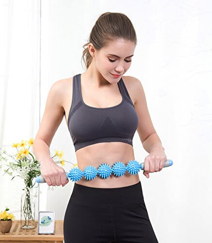 5 Pressure Spiky Ball Massage Muscle Therapy Stick