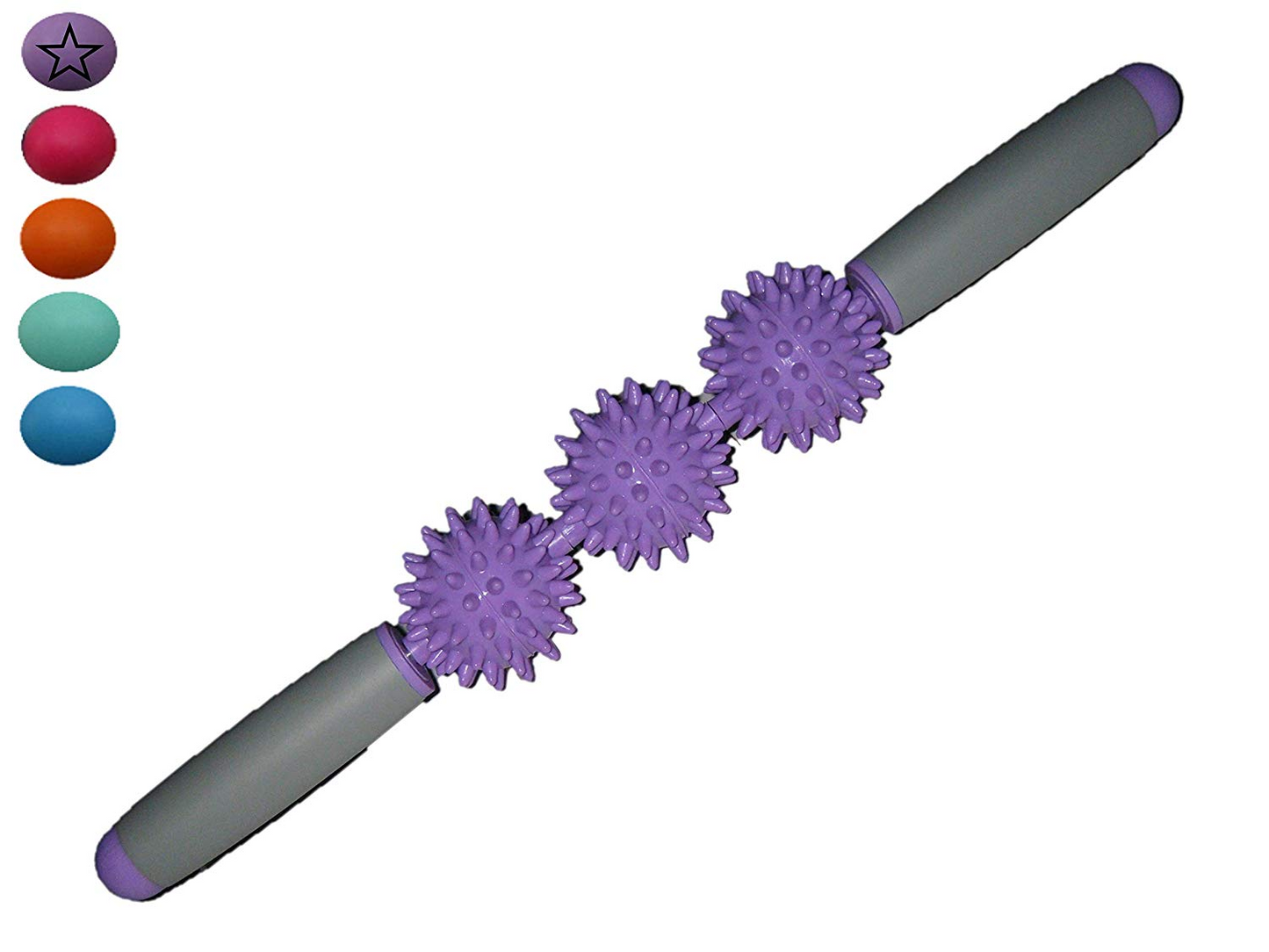 3 Spiky Ball Trigger Massage Roller Stick