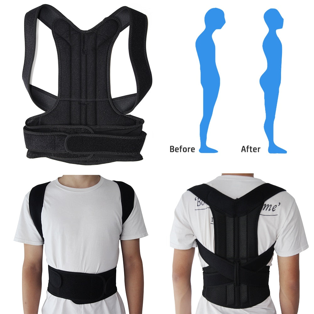 Back Brace Posture Corrector Full Back Support Belts for Upper and Lower Back Pain Relief