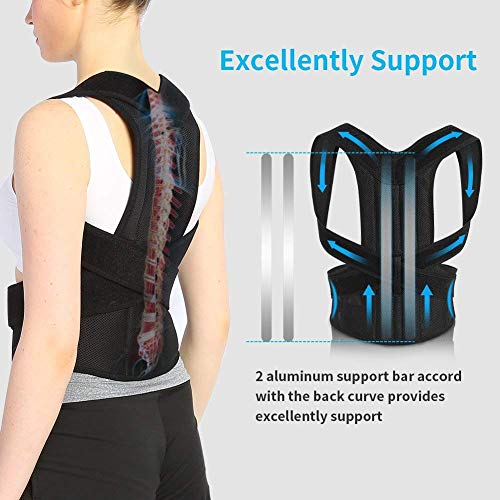 Women Medical Scoliosis Posture Corrector Spine Back Support Shoulder Brace Belt