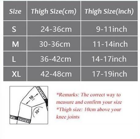 Sizes of 360 Compression Knee Sleeve Stabilizer