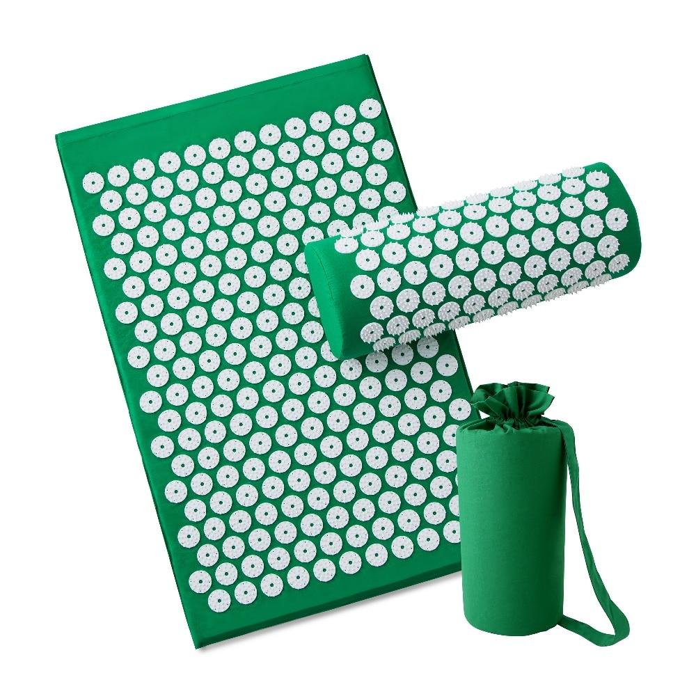 Acupressure Yoga Sport Massage Mat Relieve Stress Pain Tension Carpet/Pillow
