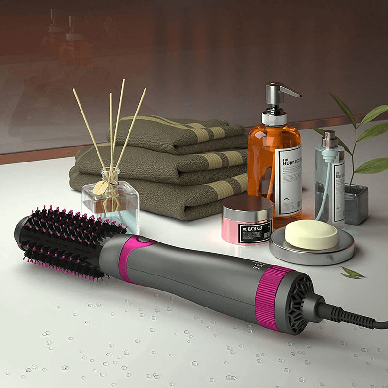 Hair Dryer Brush Straightener