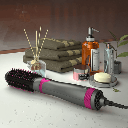 Hair Dryer Brush Straightener