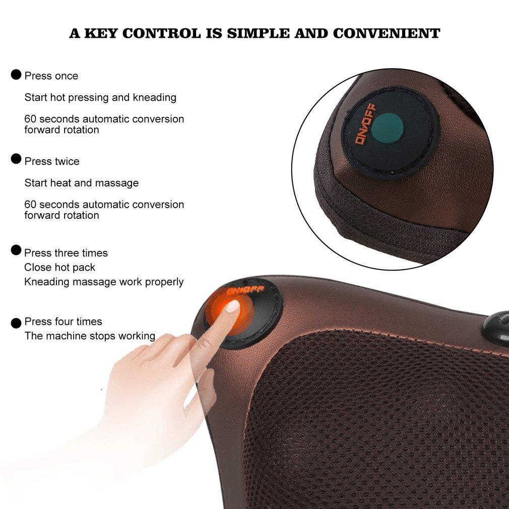 Infrared Heating Shiatsu Massage Cushion