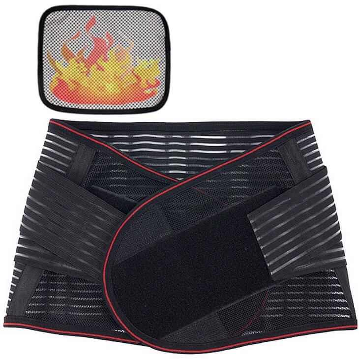 Lumbar Brace With Self Heating Pad