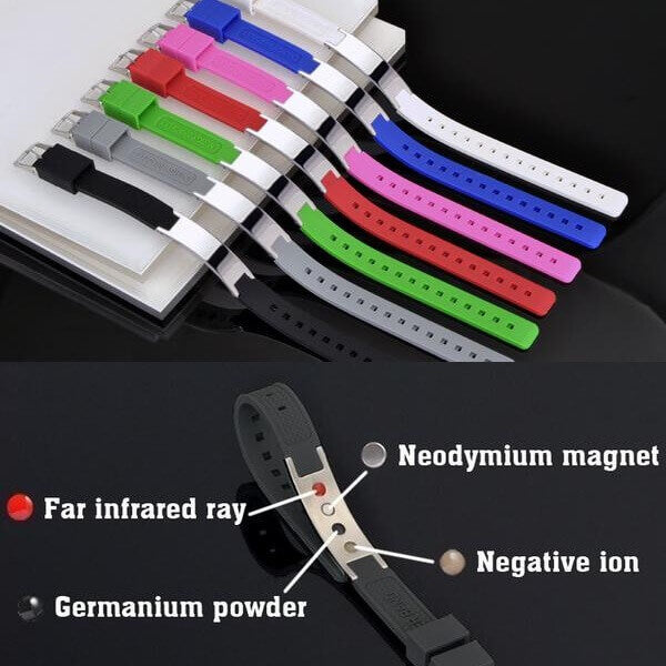 Silicone Bracelet With 4in1 Bio Elements Energy