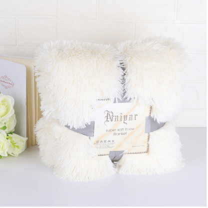 Beige Throw Blanket