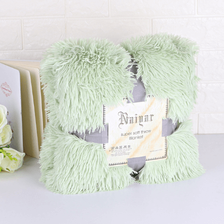 Olive Green Throw Blanket