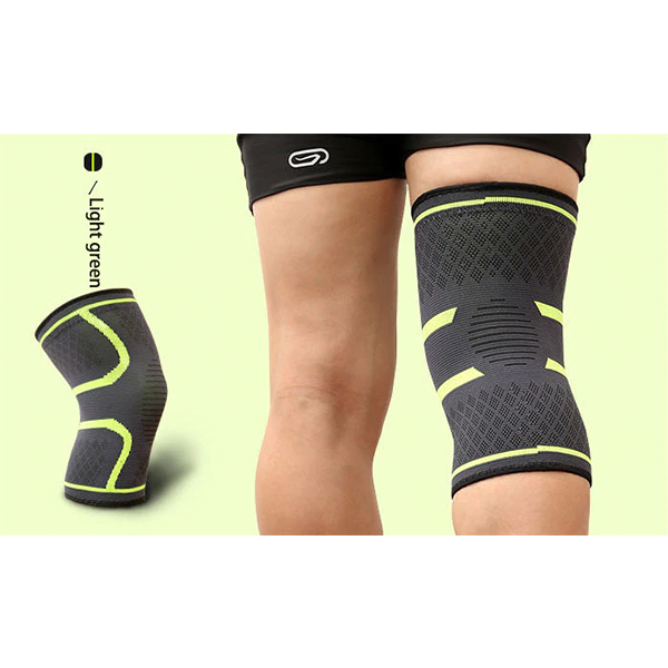 Compression Knee Sleeve Brace Patella Stabilizer Support Yellow