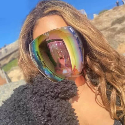 Premium Protective Stylish Shades | Goggle Style Face Shield Sunglasses