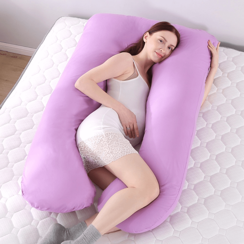 How To Sleep With U Shaped Pregnancy Pillow