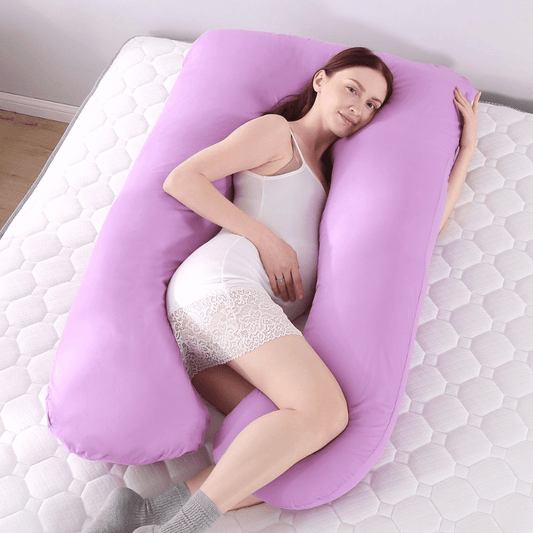 How To Sleep With U Shaped Pregnancy Pillow