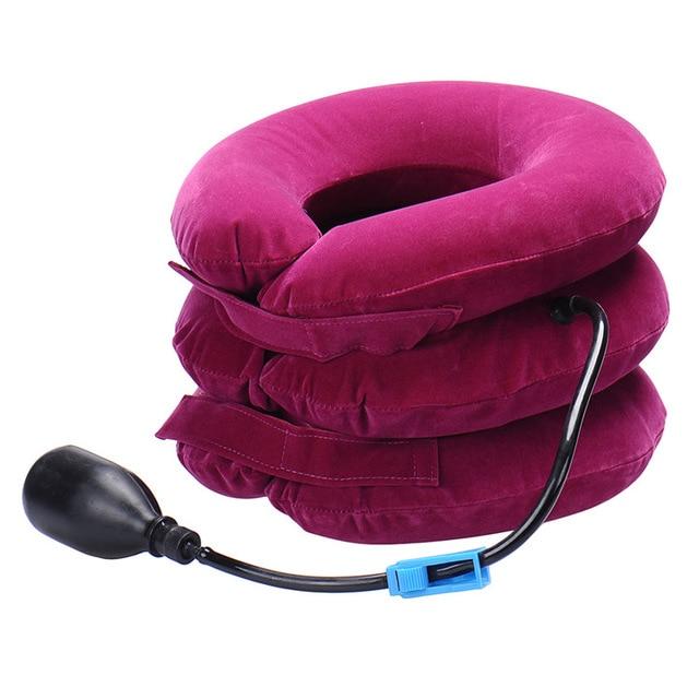 Inflatable Blow Up Cervical Neck Traction Pillow