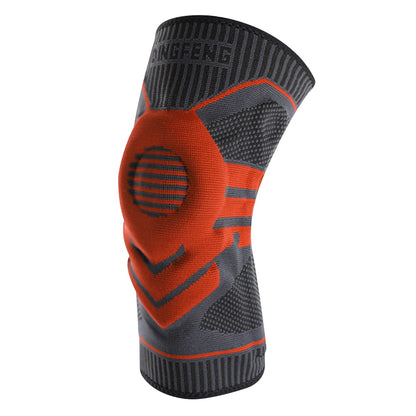 Running Knee Support Sleeve | Spring Silicone Knee Pad With Shock Absorption